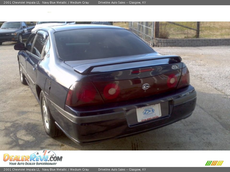 2001 Chevrolet Impala LS Navy Blue Metallic / Medium Gray Photo #3