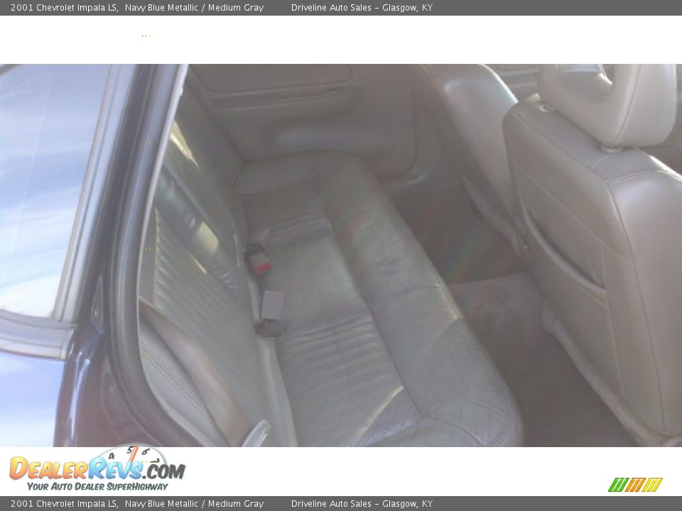 2001 Chevrolet Impala LS Navy Blue Metallic / Medium Gray Photo #10