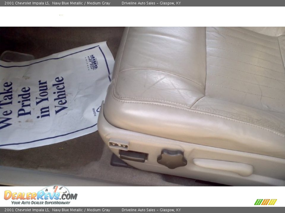 2001 Chevrolet Impala LS Navy Blue Metallic / Medium Gray Photo #14