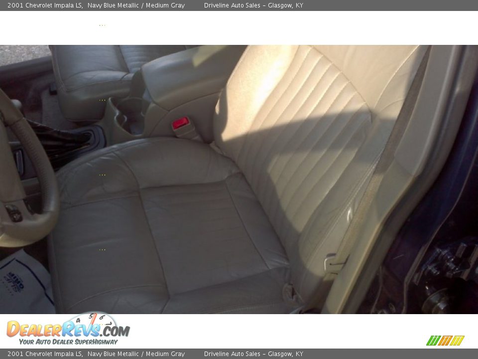 2001 Chevrolet Impala LS Navy Blue Metallic / Medium Gray Photo #15