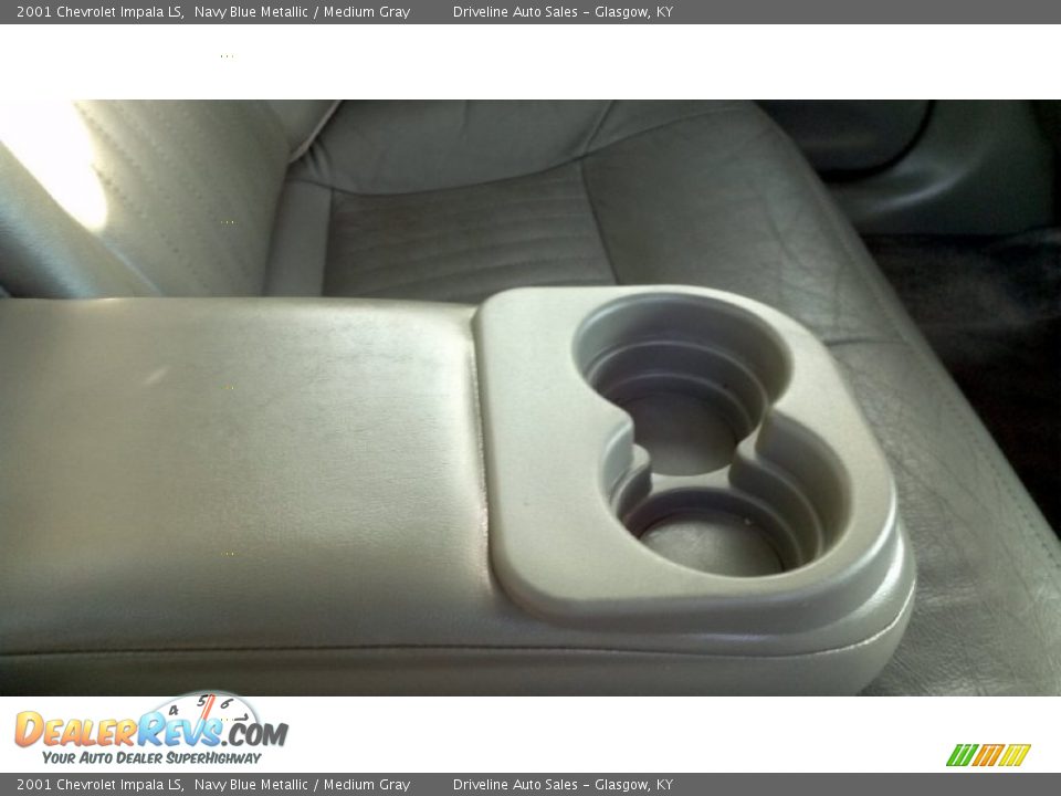 2001 Chevrolet Impala LS Navy Blue Metallic / Medium Gray Photo #24