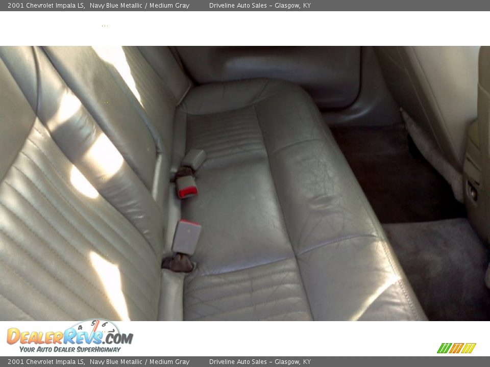 2001 Chevrolet Impala LS Navy Blue Metallic / Medium Gray Photo #27