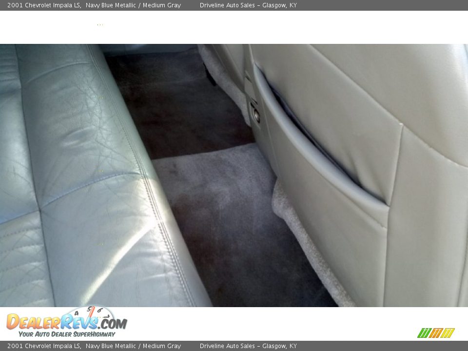 2001 Chevrolet Impala LS Navy Blue Metallic / Medium Gray Photo #28