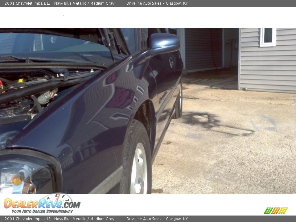 2001 Chevrolet Impala LS Navy Blue Metallic / Medium Gray Photo #35