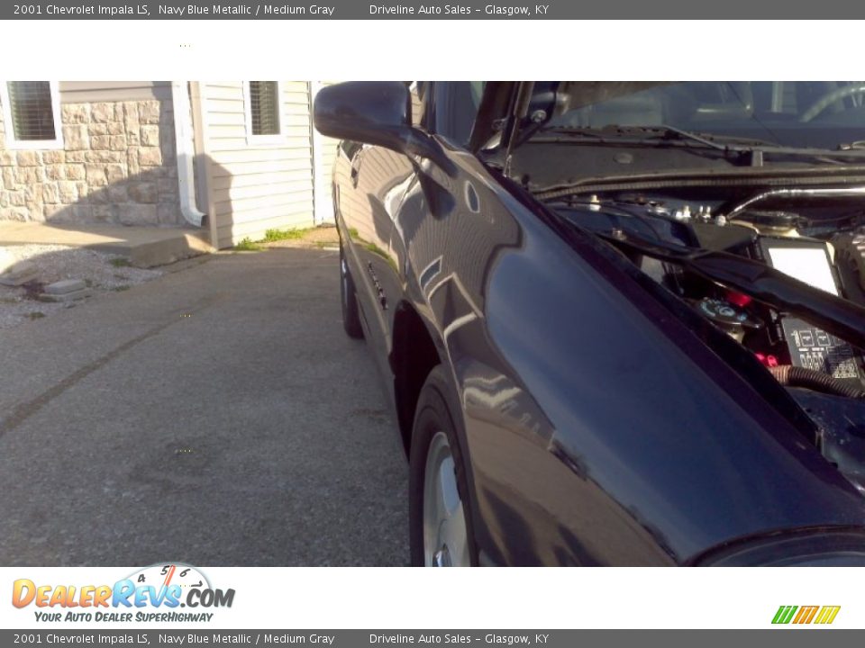 2001 Chevrolet Impala LS Navy Blue Metallic / Medium Gray Photo #36