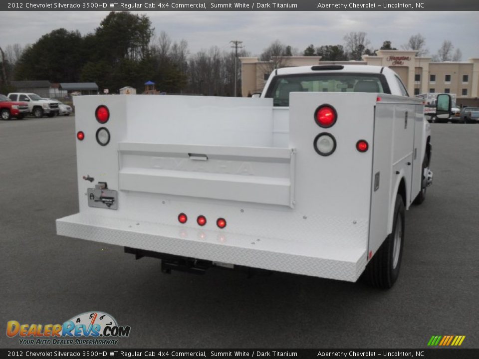 2012 Chevrolet Silverado 3500HD WT Regular Cab 4x4 Commercial Summit White / Dark Titanium Photo #3