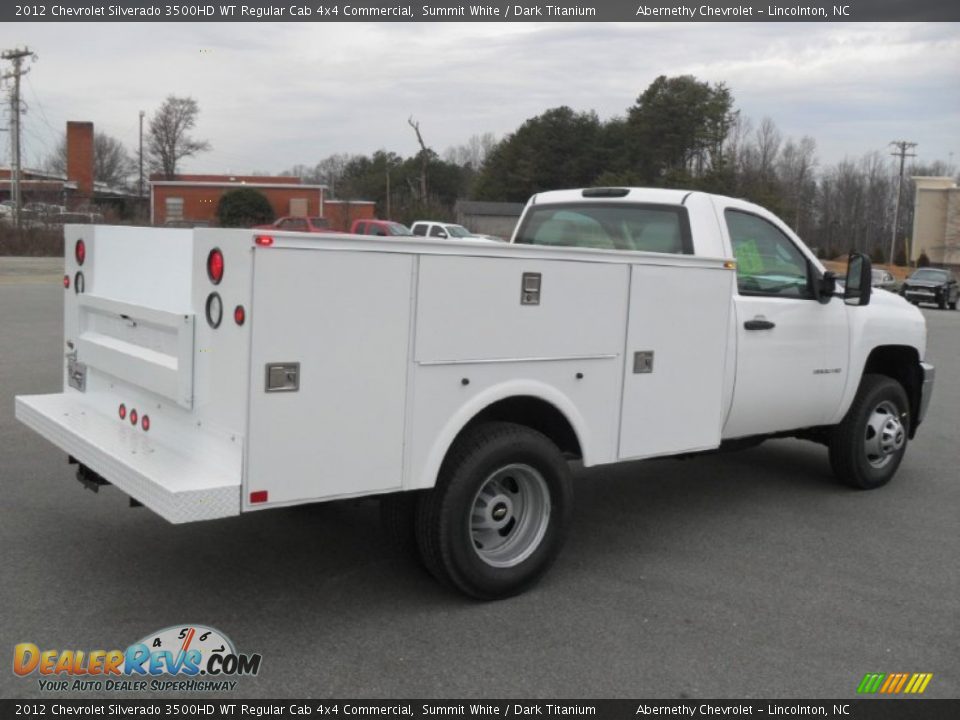 2012 Chevrolet Silverado 3500HD WT Regular Cab 4x4 Commercial Summit White / Dark Titanium Photo #4