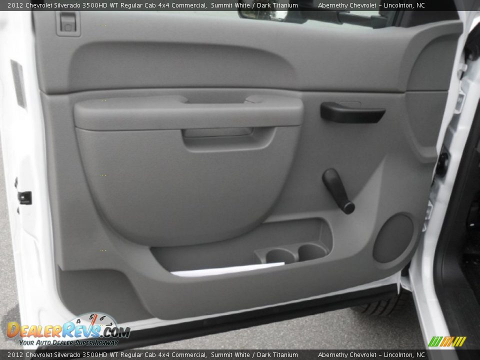 2012 Chevrolet Silverado 3500HD WT Regular Cab 4x4 Commercial Summit White / Dark Titanium Photo #9