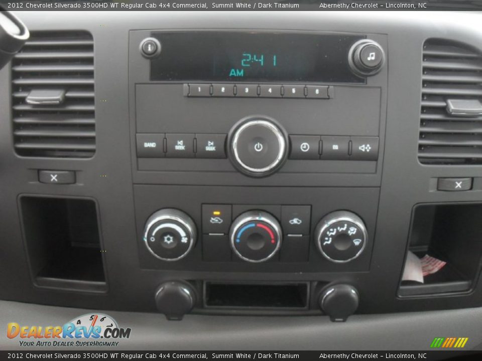 Controls of 2012 Chevrolet Silverado 3500HD WT Regular Cab 4x4 Commercial Photo #11
