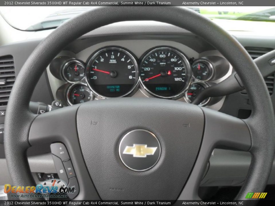 2012 Chevrolet Silverado 3500HD WT Regular Cab 4x4 Commercial Summit White / Dark Titanium Photo #12
