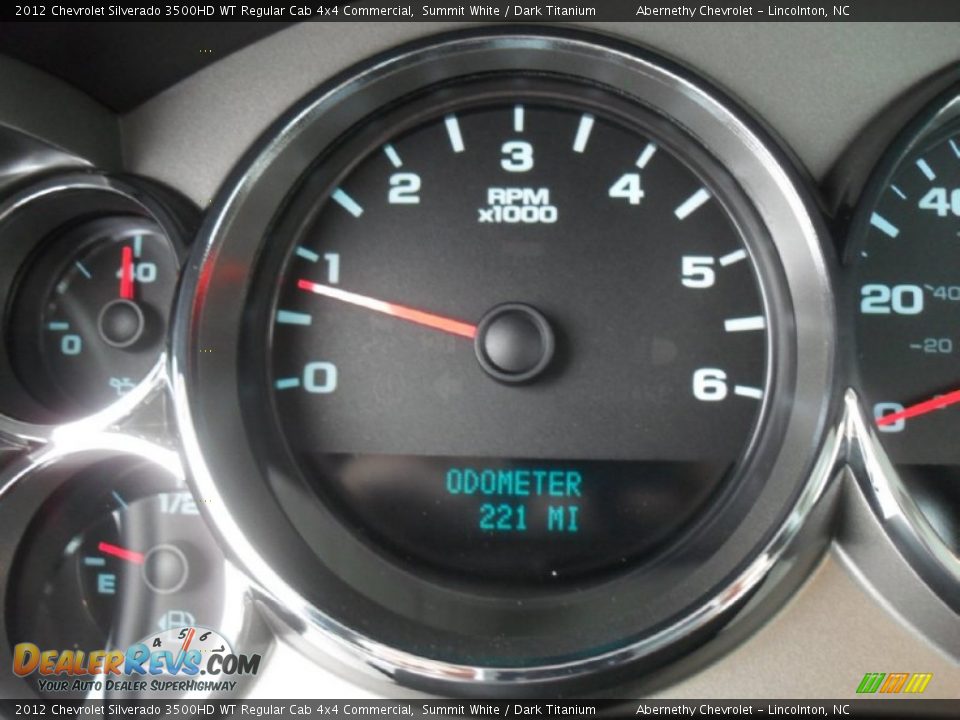 2012 Chevrolet Silverado 3500HD WT Regular Cab 4x4 Commercial Summit White / Dark Titanium Photo #13