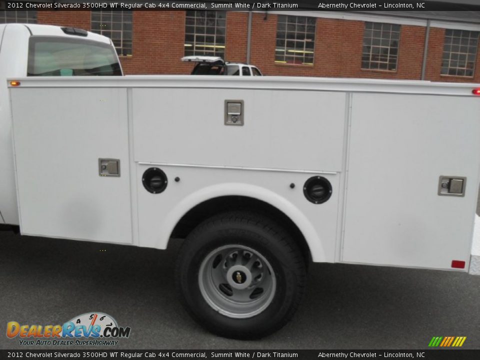 2012 Chevrolet Silverado 3500HD WT Regular Cab 4x4 Commercial Summit White / Dark Titanium Photo #15