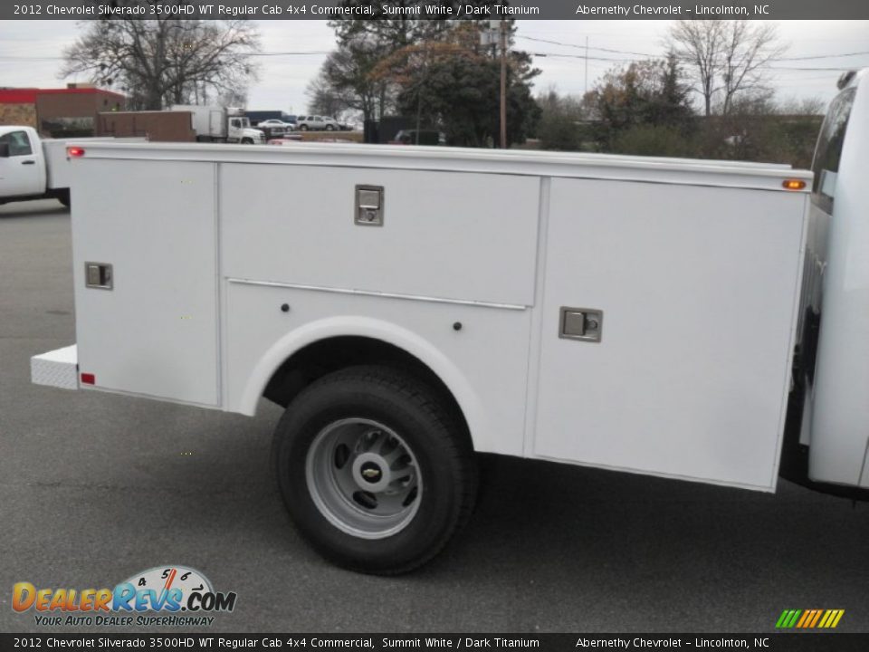 2012 Chevrolet Silverado 3500HD WT Regular Cab 4x4 Commercial Summit White / Dark Titanium Photo #17