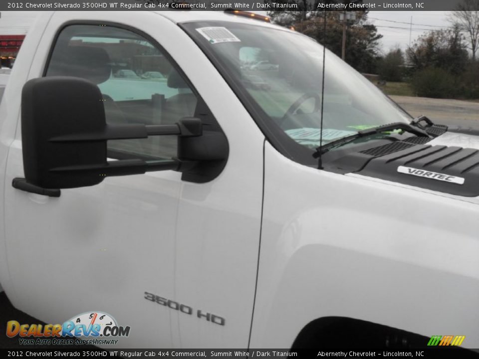 2012 Chevrolet Silverado 3500HD WT Regular Cab 4x4 Commercial Summit White / Dark Titanium Photo #21