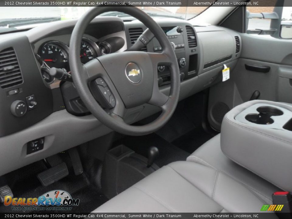 Dashboard of 2012 Chevrolet Silverado 3500HD WT Regular Cab 4x4 Commercial Photo #25