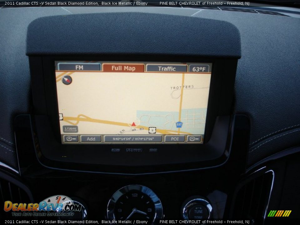 Navigation of 2011 Cadillac CTS -V Sedan Black Diamond Edition Photo #18