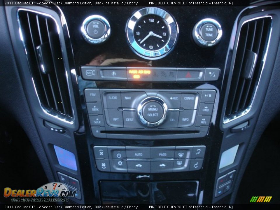 Controls of 2011 Cadillac CTS -V Sedan Black Diamond Edition Photo #19