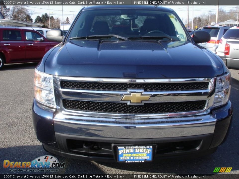 2007 Chevrolet Silverado 1500 LT Extended Cab Dark Blue Metallic / Ebony Black Photo #2
