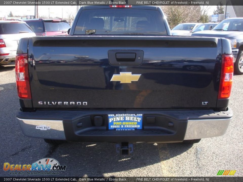 2007 Chevrolet Silverado 1500 LT Extended Cab Dark Blue Metallic / Ebony Black Photo #5