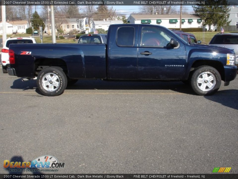 2007 Chevrolet Silverado 1500 LT Extended Cab Dark Blue Metallic / Ebony Black Photo #7