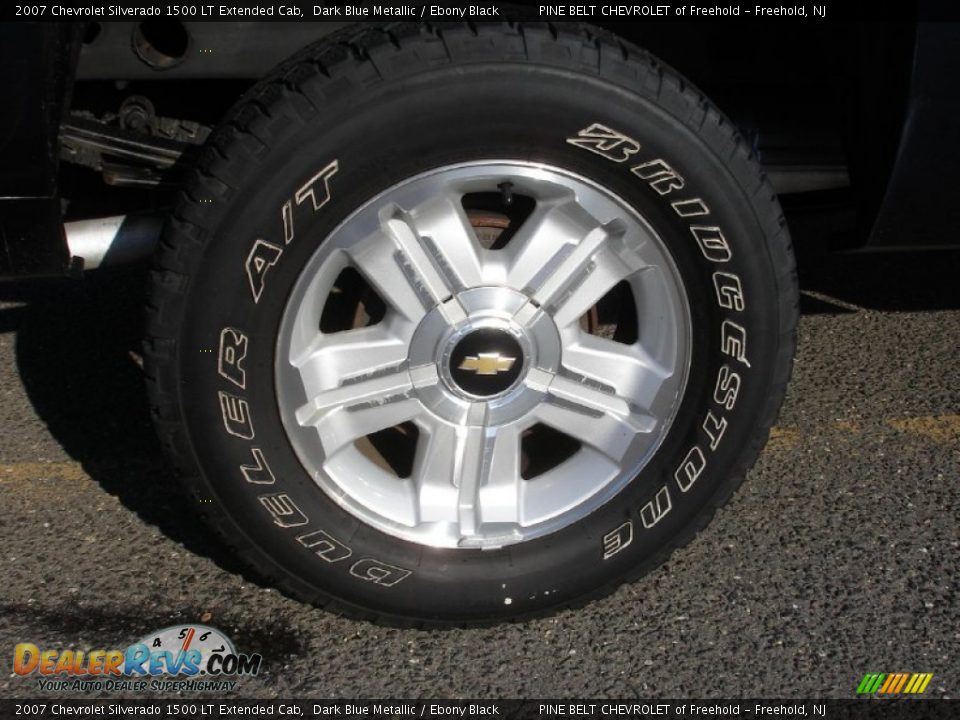 2007 Chevrolet Silverado 1500 LT Extended Cab Dark Blue Metallic / Ebony Black Photo #8