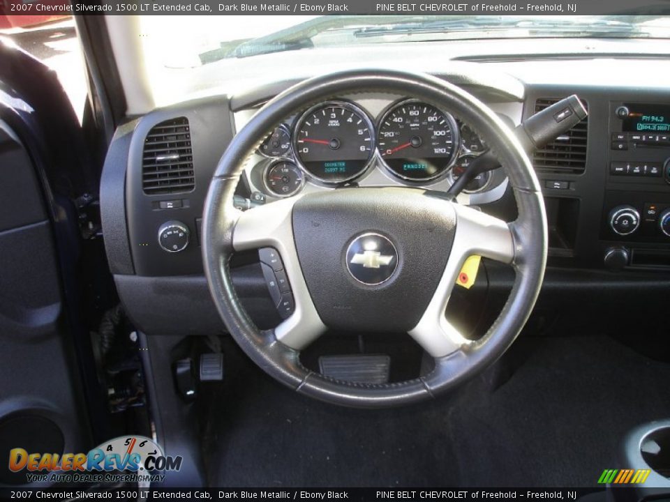 2007 Chevrolet Silverado 1500 LT Extended Cab Dark Blue Metallic / Ebony Black Photo #11