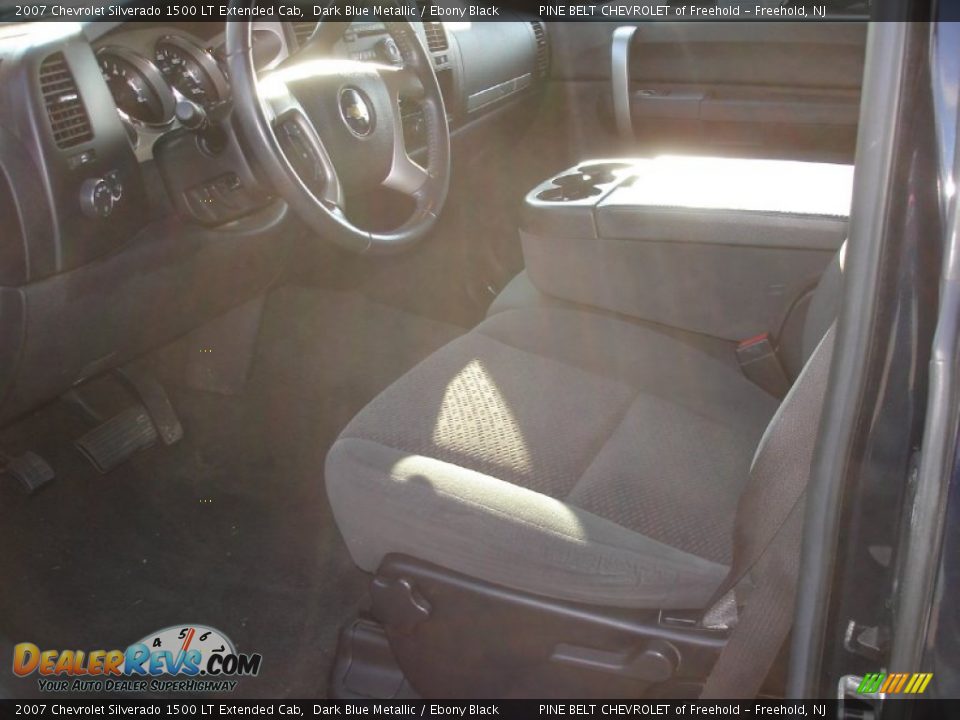 2007 Chevrolet Silverado 1500 LT Extended Cab Dark Blue Metallic / Ebony Black Photo #13