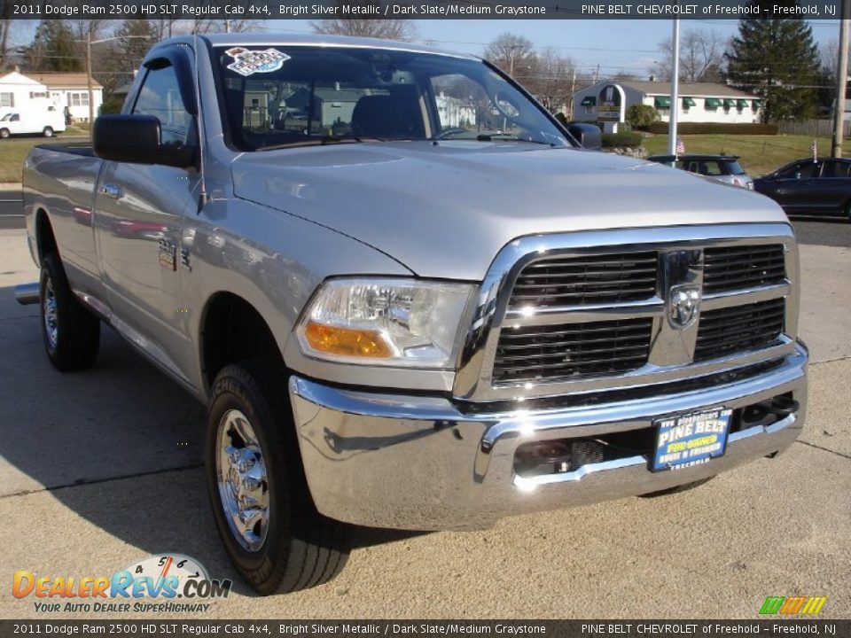 2011 Dodge Ram 2500 HD SLT Regular Cab 4x4 Bright Silver Metallic / Dark Slate/Medium Graystone Photo #3