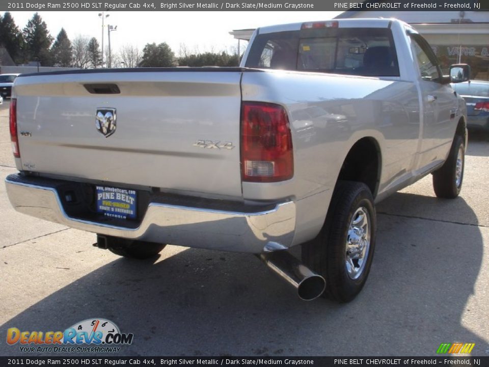 2011 Dodge Ram 2500 HD SLT Regular Cab 4x4 Bright Silver Metallic / Dark Slate/Medium Graystone Photo #4