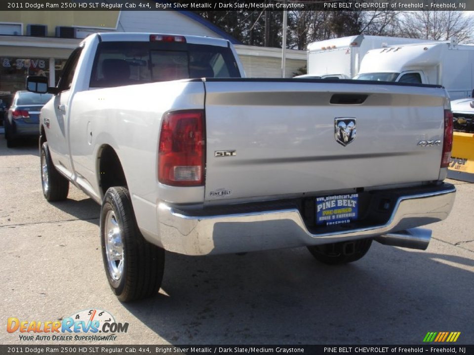 2011 Dodge Ram 2500 HD SLT Regular Cab 4x4 Bright Silver Metallic / Dark Slate/Medium Graystone Photo #6