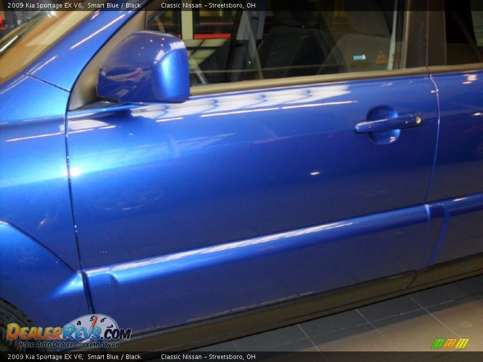 2009 Kia Sportage EX V6 Smart Blue / Black Photo #3