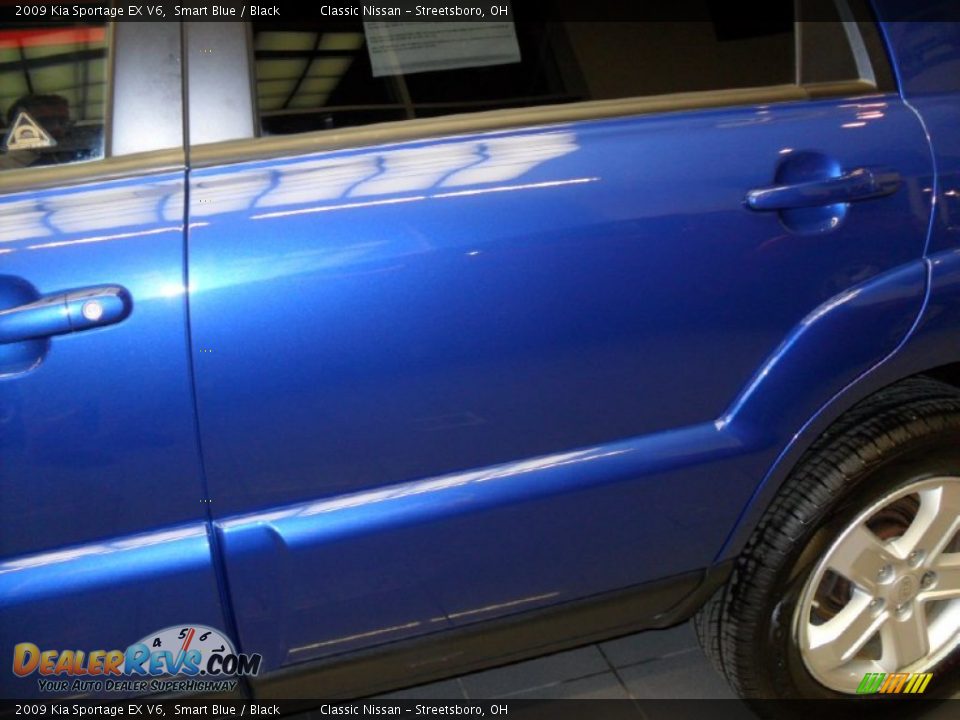 2009 Kia Sportage EX V6 Smart Blue / Black Photo #4