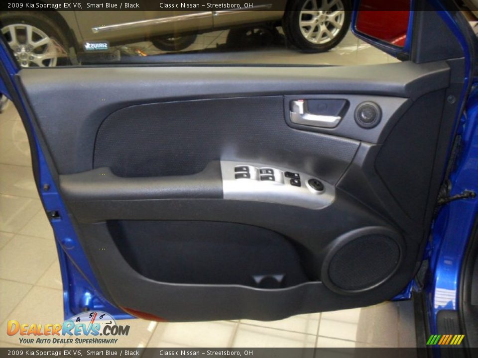 2009 Kia Sportage EX V6 Smart Blue / Black Photo #13