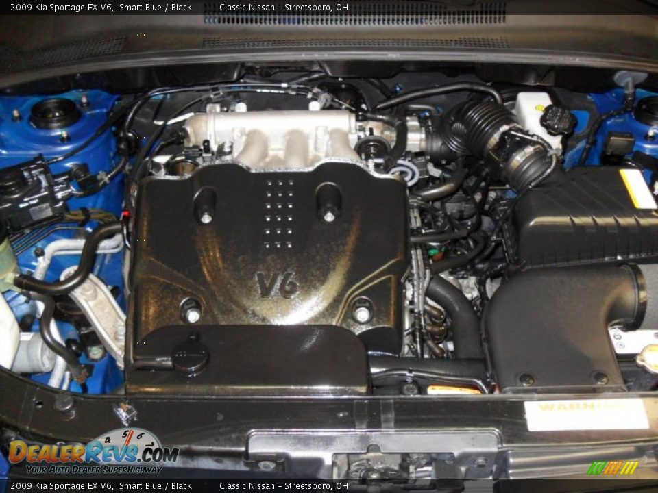 2009 Kia Sportage EX V6 Smart Blue / Black Photo #26