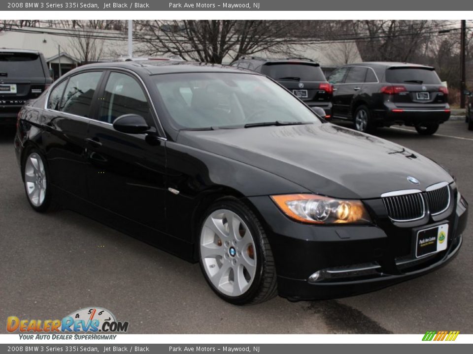 2008 BMW 3 Series 335i Sedan Jet Black / Black Photo #3