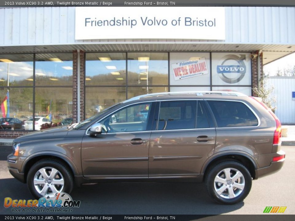 2013 Volvo XC90 3.2 AWD Twilight Bronze Metallic / Beige Photo #1