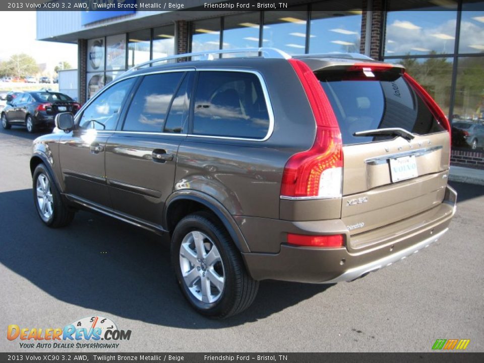 2013 Volvo XC90 3.2 AWD Twilight Bronze Metallic / Beige Photo #8