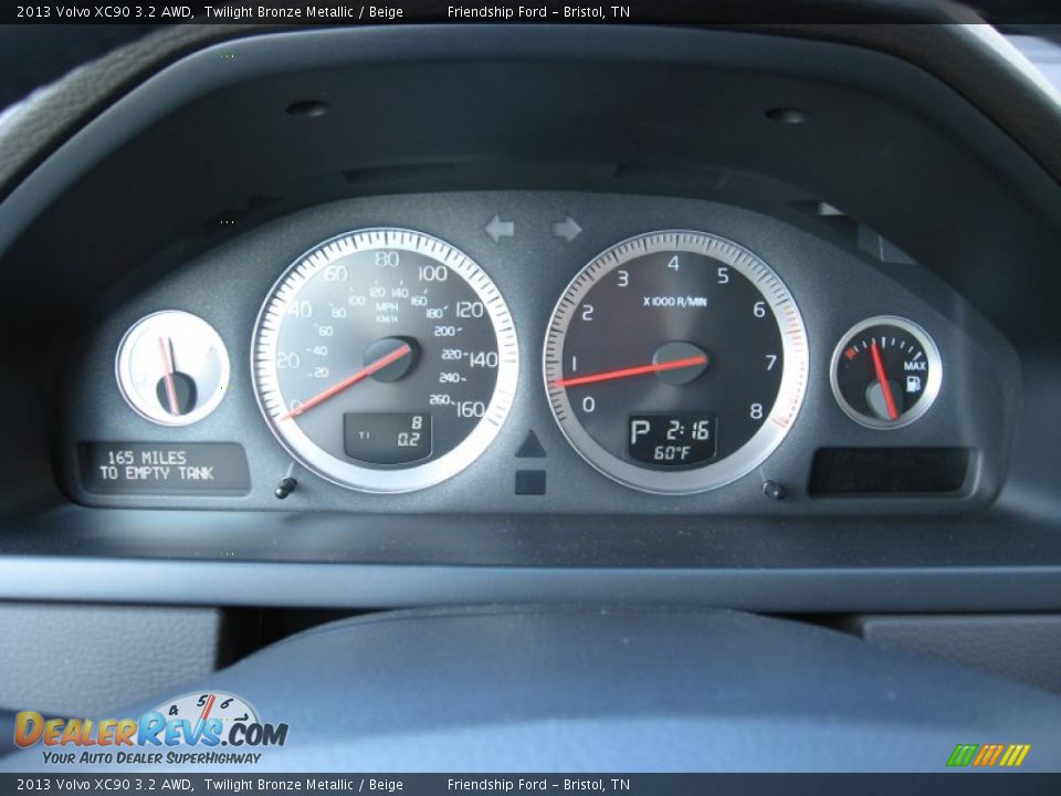 2013 Volvo XC90 3.2 AWD Gauges Photo #29