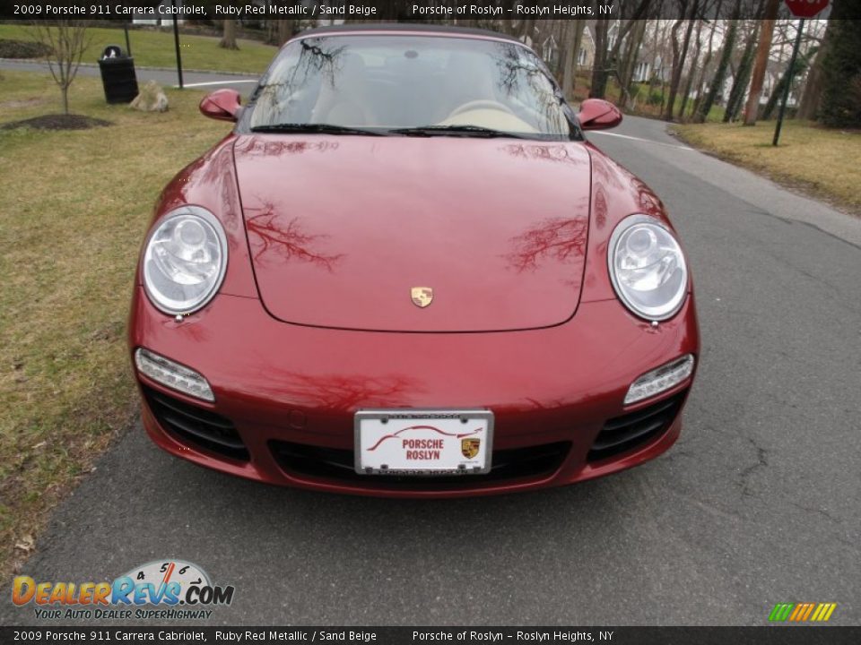 2009 Porsche 911 Carrera Cabriolet Ruby Red Metallic / Sand Beige Photo #2