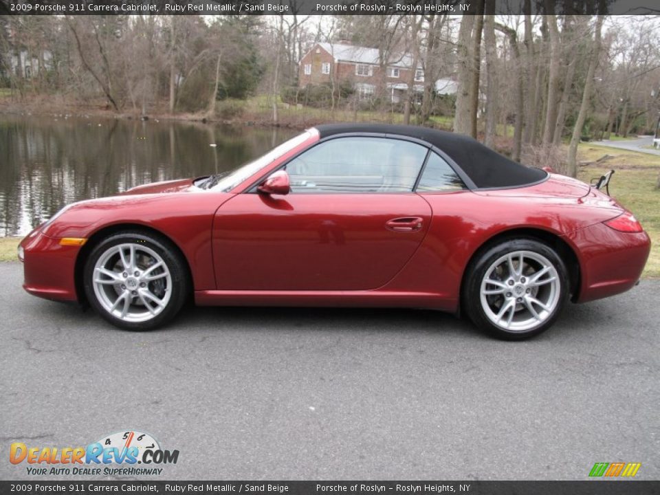 Ruby Red Metallic 2009 Porsche 911 Carrera Cabriolet Photo #3