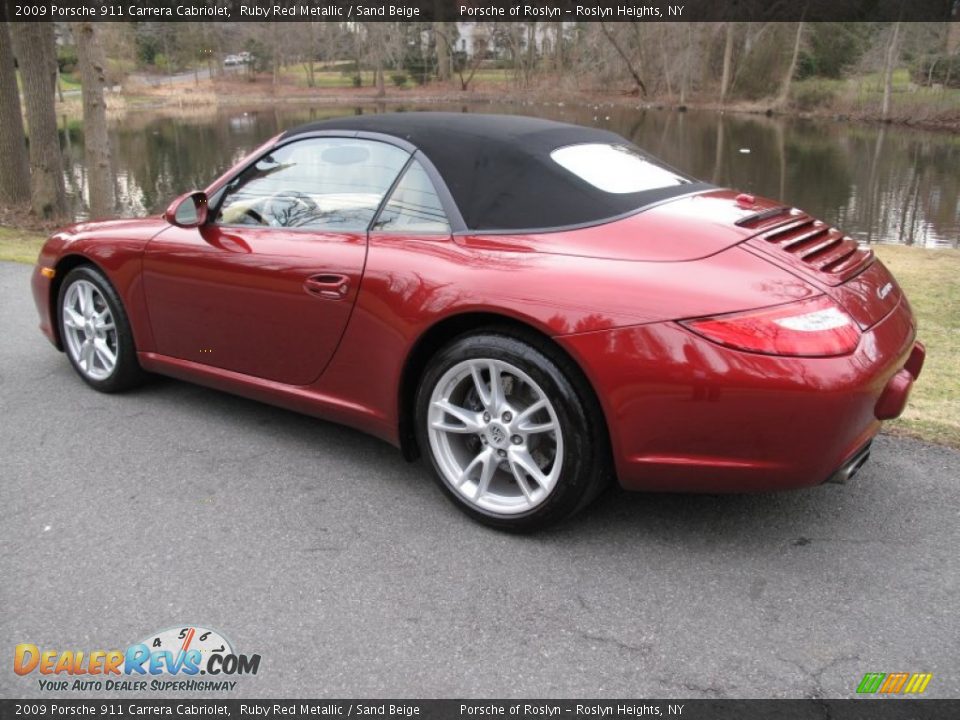 2009 Porsche 911 Carrera Cabriolet Ruby Red Metallic / Sand Beige Photo #4