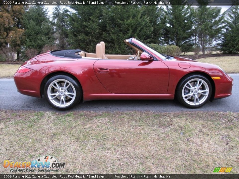 Ruby Red Metallic 2009 Porsche 911 Carrera Cabriolet Photo #7