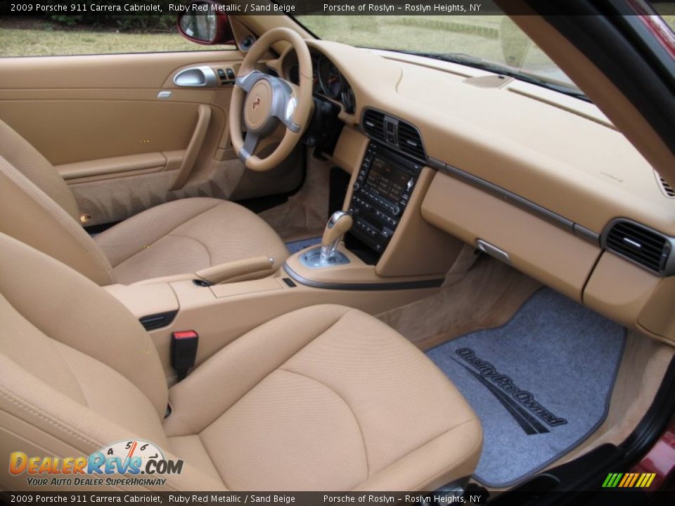 Sand Beige Interior - 2009 Porsche 911 Carrera Cabriolet Photo #12