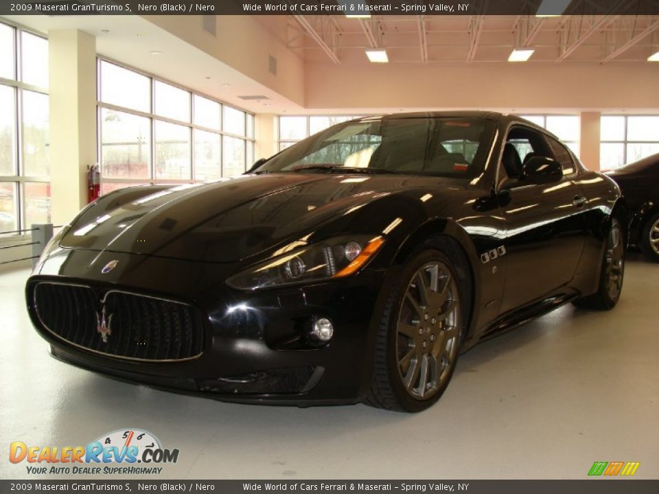 2009 Maserati GranTurismo S Nero (Black) / Nero Photo #3