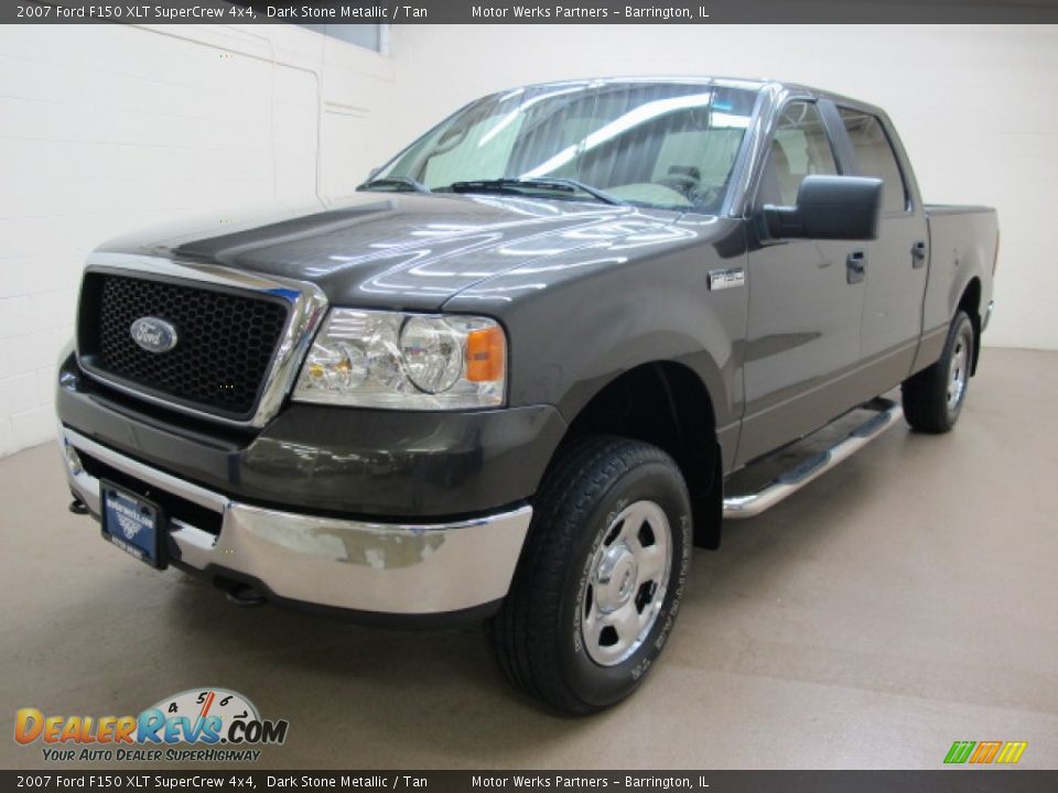 2007 Ford F150 XLT SuperCrew 4x4 Dark Stone Metallic / Tan Photo #4