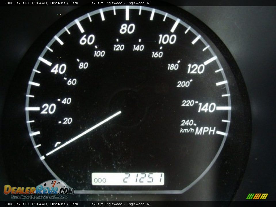2008 Lexus RX 350 AWD Flint Mica / Black Photo #10