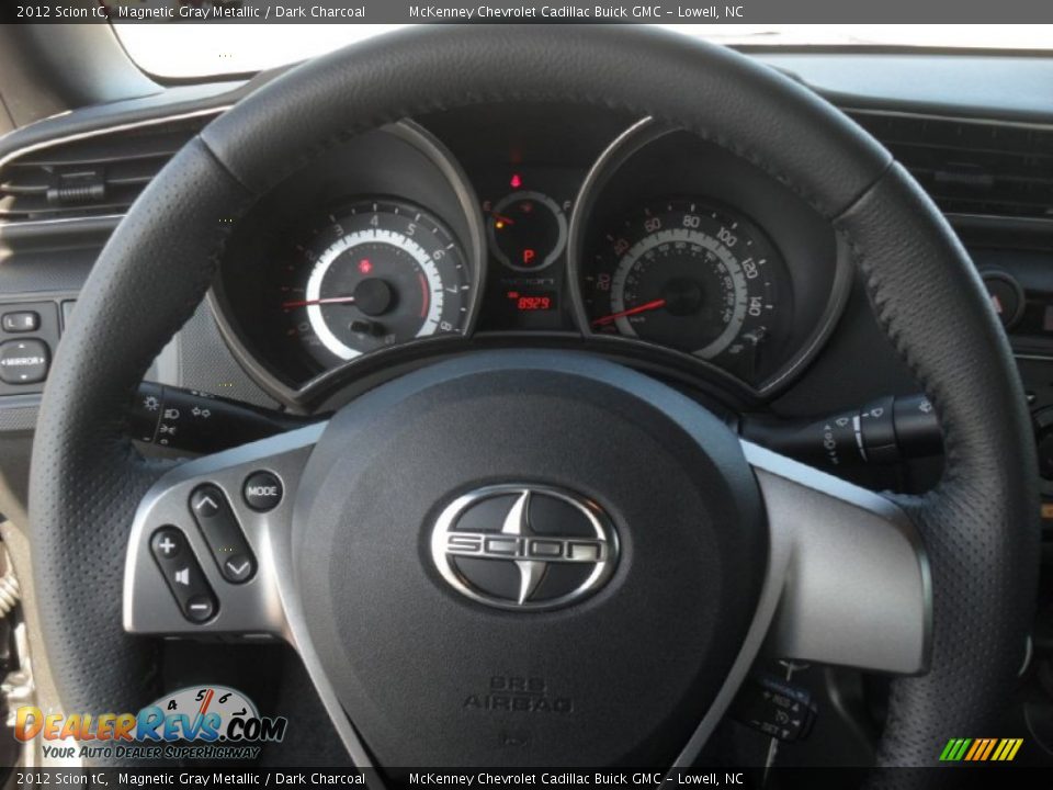 2012 Scion tC Magnetic Gray Metallic / Dark Charcoal Photo #13