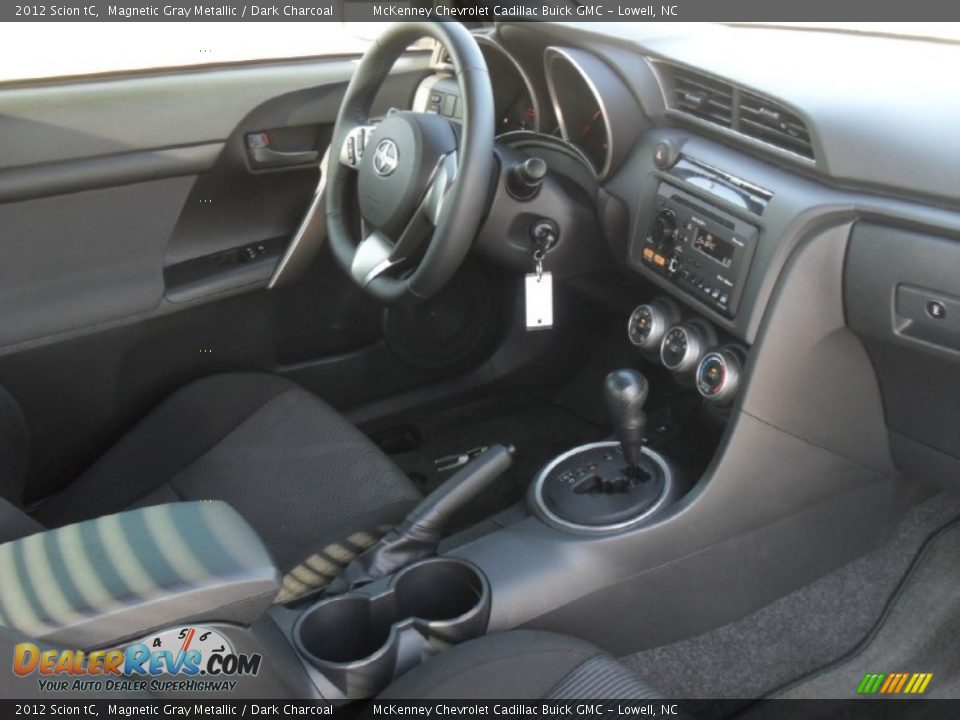 2012 Scion tC Magnetic Gray Metallic / Dark Charcoal Photo #20