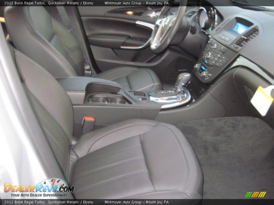 Ebony Interior - 2012 Buick Regal Turbo Photo #5