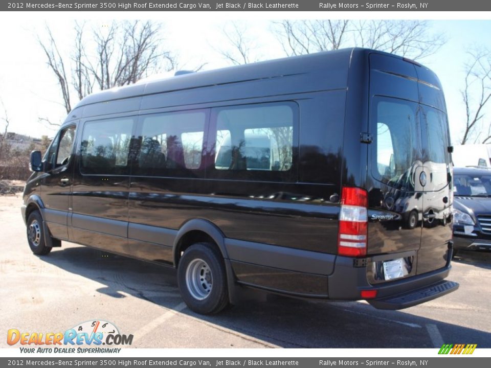 Jet Black 2012 Mercedes-Benz Sprinter 3500 High Roof Extended Cargo Van Photo #3